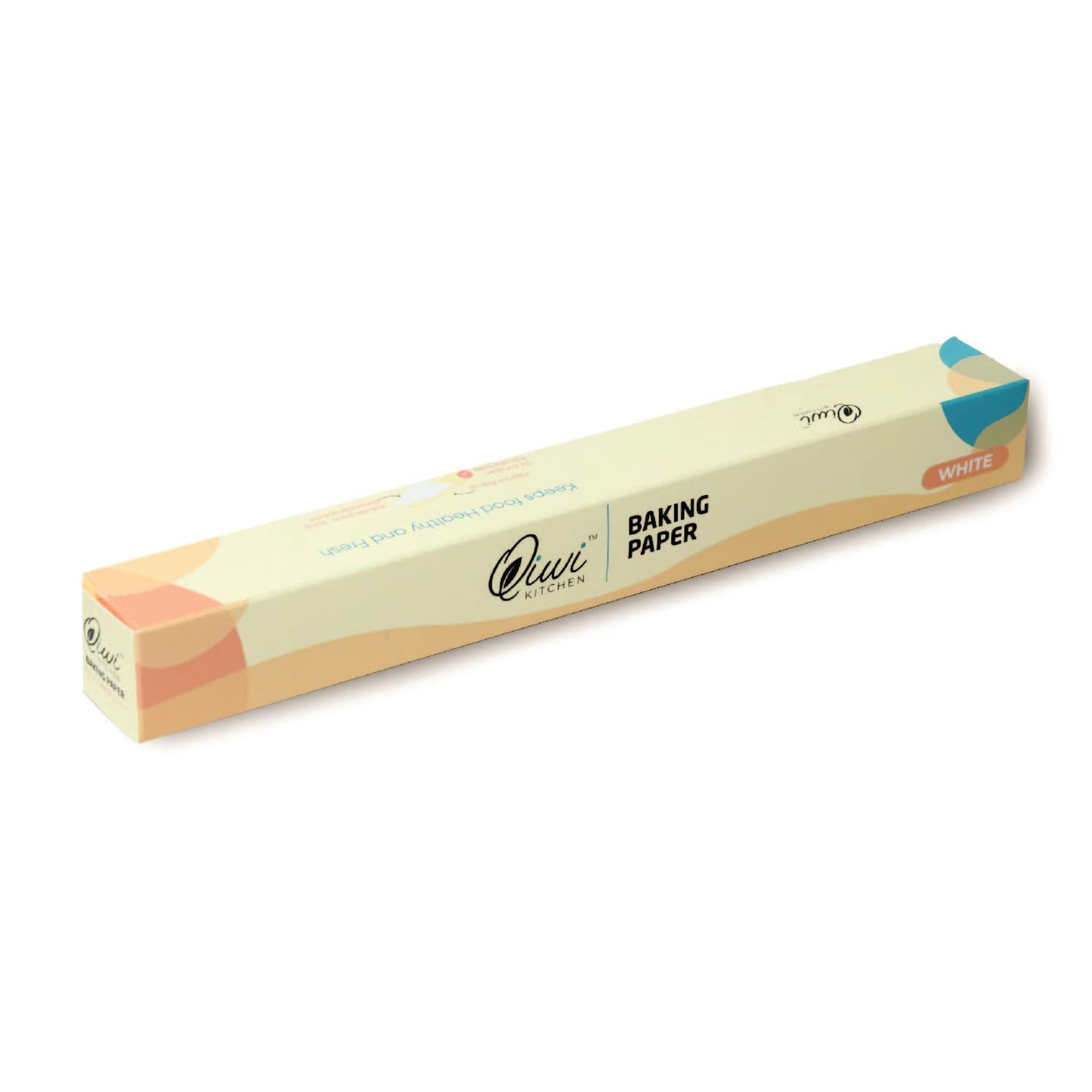 Qiwi Baking Paper Roll | White, 11" x 5 Metre | Microwave, Air Fryer Safe | Non Stick, Reusable, Multipurpose Baking Sheet | Butter Paper Roll | FDA Approved | Certified Food Grade Parchment Paper