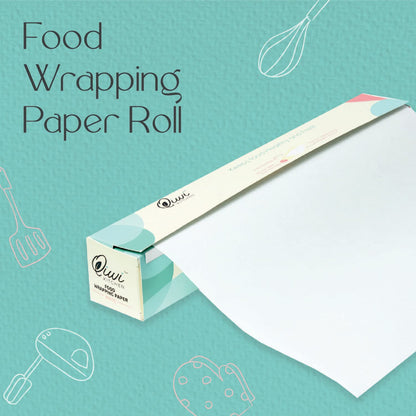 Qiwi Food Wrapping Paper Roll, 11" x 20 Metre | Microwave Safe | Multipurpose Food Wrapping Paper for Lunch Box, Tiffin Box, Daily Use, Food Storage | FDA Approved | Certified Food Grade Paper