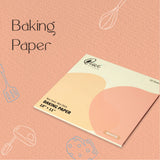 Qiwi Baking Paper - 50 Sheets  White, 10 x 11  Microwave, Air Fryer Safe  Non Stick, Reusable, Multipurpose Baking Sheet  Butter Paper Sheet  FDA Approved  Certified Food Grade Parchment Paper